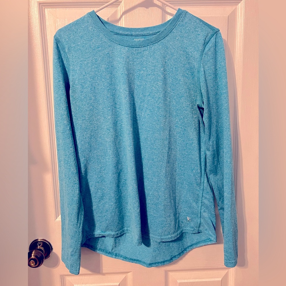 Ladies long sleeve blue Danskin Now top sz L 12-14